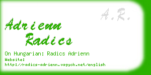 adrienn radics business card